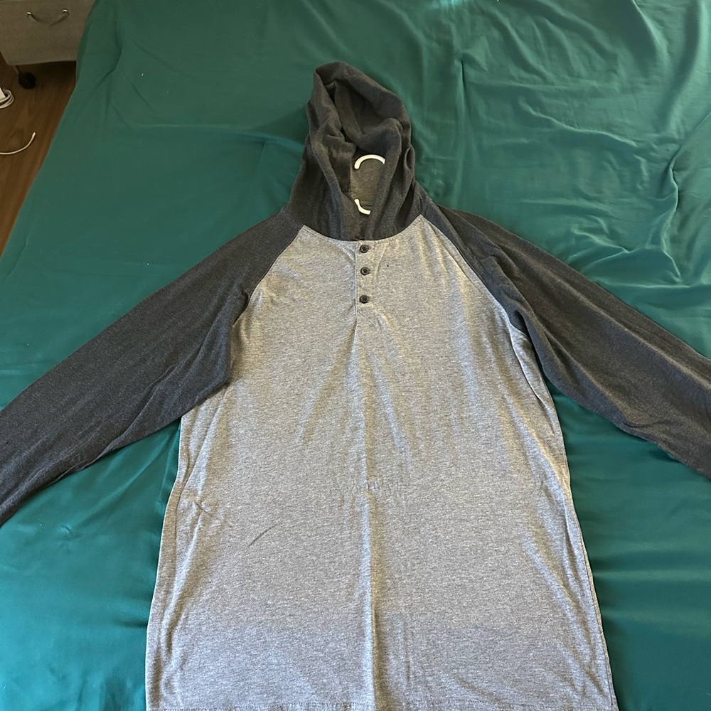 Zine Clothing Dark Gray Hooded Shirt